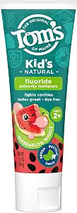Tom's of Maine Natural Children's Fluoride Toothpaste, Watermelon, 5.1 oz