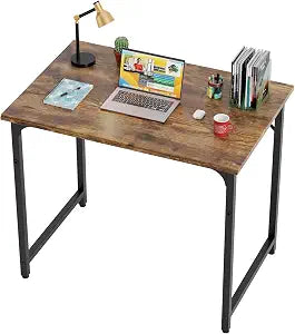 BestOffice | 32 Inch Computer Desk | Brown | Sturdy Office Desk
