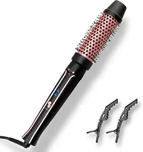 Asani 1.5" Heated Round Brush, Thermal Barrel for Curls, Waves and Volume