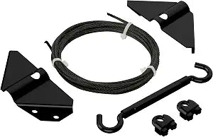 National Hardware Anti-Sag Gate Kit, Steel, Exterior Use, Black