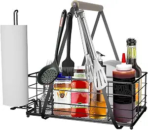 Grill Caddy BBQ for outdoor grill Utensil Picnic Caddy for Grill Camping