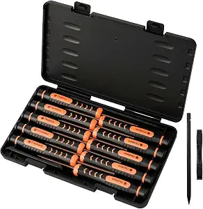 Torx Screwdriver Set with Case, NEWFIX 10-Piece T2-T15 Small Torx Security Bits with T2 T3 T4 T5 T6 T7 T8 T9 T10 T15 Star Driver Tool Kit for Apple,Macbook,Xbox,PS4,PS5,Computer,Knives & Ring Doorbell