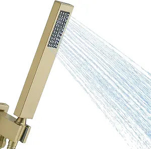 Handheld Shower Sprayer Head Shower Wand High Pressure Brushed Gold