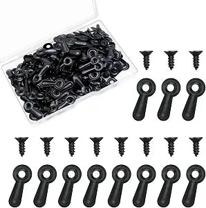 120Pcs Picture Frame Backing Clips,Picture Frame Turn Button with 120 Pcs Screws Photo Frames Hardware Backing Clips to Hold Photo Painting Poster Photograph Frames Back Fasteners Repair Kit