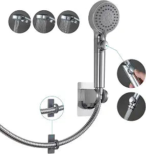 GwernKB Handheld Shower Head with Hose and On Off Switch,Water Saving