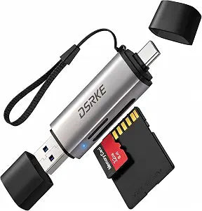 SD Card Reader USB-C, Dual Slot USB 3.0 to Micro SD Card Adapter