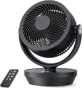 PNTCK 13inch Table Desk Fan for Bedroom with Remote, 4 Speeds, 90 Oscillation, 12H Timer, Oscillating Portable Room Fan for Bedroom Office Home