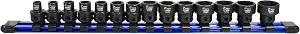Astro Tools 78314 14-Piece 3/8" Drive Low Profile Nano Impact Sockets - Metric
