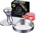Gourmet Easy Hamburger Press Patty Maker & Smash Burger Press, 2-in-1 Combo