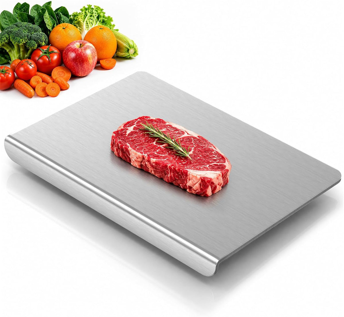 Titanium Cutting Boards for Kitchen, Pure Titanium, Double-Sided, 16x12 in