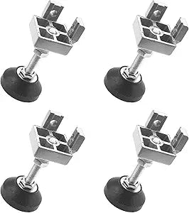 4 Sets 4040 Series Aluminum Profile Adjustable Feet for T Slot 8mm Leveling Leg