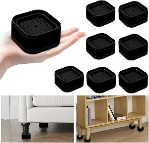 12 Pack Furniture Risers Adjustable Bed Risers Heavy Duty Stackable