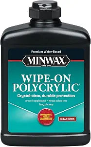 Minwax Water-Based Wipe-On Polyurethane, Gloss, 1 Pint