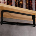 Under Cabinet Paper Towel Holder, Black Stainless Steel Kitchen Rack