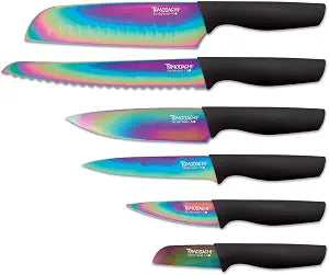 Hampton Forge HMC01A656D Rainbow Titanium  12 Piece Cutlery Set  Multi