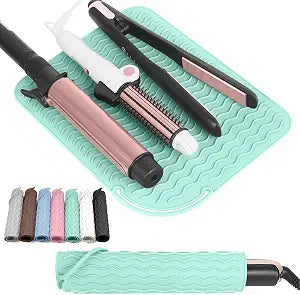 Larger Size Silicone Heat Resistant Mat for Hair Tools(12" x 9")