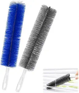 2Pcs Bendable Microfiber Head,Fan Cleaning Brush Bendable Cobweb Duster,Reusable and Washable,Suitable for Cleaning Vents,Ceilings,Blinds,Furniture and Hard-to-Reach Areas
