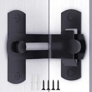 L'aimefois 90 Degree Flip Barn Door Lock, Protect Privacy