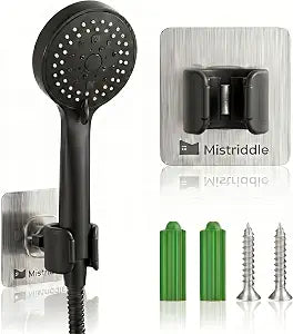 Mistriddle Shower Head Holder, Adjustable 360 Swivel, Anti-Scratch TPU