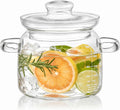 2.5-Quart Clear Glass Simmer Pot for Cooking on Stovetop,Measuring Marks