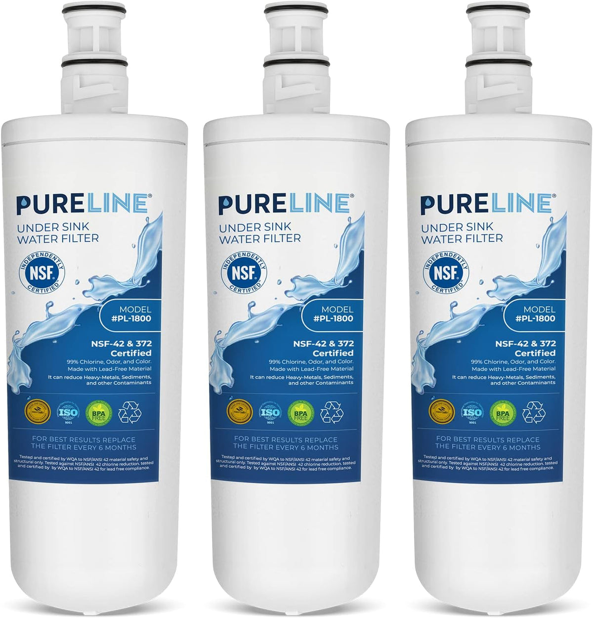 Pureline 3US-AF01 Replacement for Filtrete 3US-AF01, Under Sink Water Filter - Reduces Bad Taste & Odor