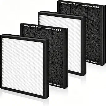 4 Pack HAP605 Replacement Filter Compatible with XenonLab HAP605 HAP607 and for FreAire HAP605 HAP607 Air Purifier, Hepa Filter with Activated Carbon for Home