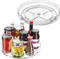 Optish 2 Pack 9.5" Lazy Susan Organizer for Cabinet, Non-Skid Turntable