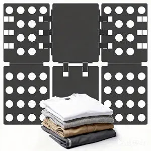 Geniusidea V1 Shirt Folding Board t Shirt Folder Durable PP Plastic Laundry Folders Folding Tool for Adults and Children Fast and Fun