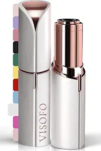 Flawless Facial Hair Removal for Women - Electric Razor Device, Small Dermaplaning Remover Tools Finishing Epilator Trimmer Face Dermaplane Shavers Beauty Gadgets Accessories by VISOFO (Coral)