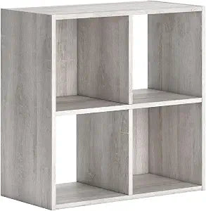 Signature Design by Ashley 4 Cube Storage Organizer, 24 in, Whitewash