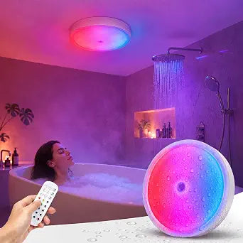 Shower Lights for Inside Shower,6 Waterproof Rechargeable Shower Light