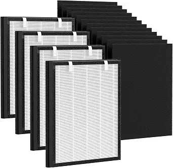 2 Set P358 Replacement Filter for HEAPETS P358 Pet Air Purifier, 3-in-1 P358 Air Purifier Filter Includes 12 Pre-Filters and 4 Composite Filter, Compare Part #PJ358-2LX6JDM