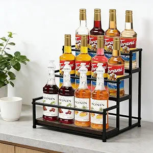Coffee Syrup Rack Organizer, 3-Tier