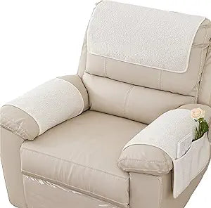 Armrest Covers for Recliners Couch Arm Covers with Pockets for Sofa