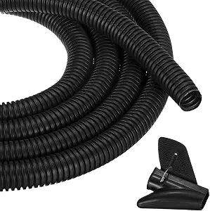 MECCANIXITY 5/8" 20ft Split Wire Loom Tubing w/Installation Tool Black