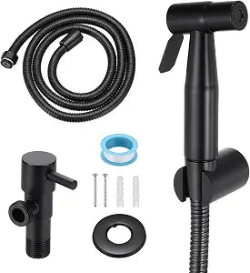 PATIKIL Handheld Toilet Bidet Sprayer, 304 Stainless Steel, Black