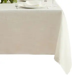 Villeroy & Boch Classic Embroidered Border Tablecloth, White - 60"W x 144"L