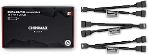 Noctua NA-SYC1 chromax.Black, Two-Way PC Fan Splitter 3-Pack