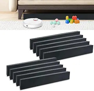 10 PCS Under Couch Blocker, 17" L x 3.2" H Sponge Under Furniture Blocker with Strong Adhesive, Stop from Getting Under Sofa Couch Bed for Pets Toys Easy to Install