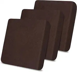 molasofa Leather Like Couch Cushion Covers Sofa Slipcovers Sets Couches Furniture Protector Covers for Sectional Armchair Loveseat Stretch Spandex Fabric, Machine Washable (3 Cushion Sofa, Chocolate)