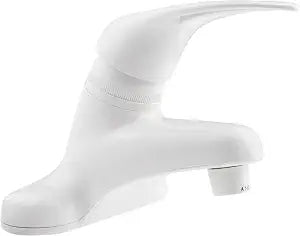 Dura Faucet DF-PL100-WT RV Single Lever Bathroom Sink Faucet (White)