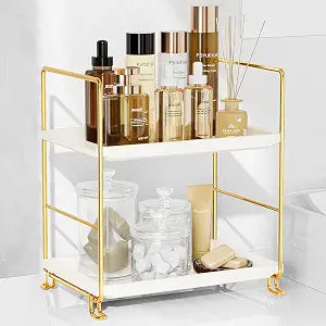 FSyueyun 2-Tier Bathroom Countertop Organizer, Makeup Organizer for Vanity
