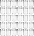 6oz Mason Jars Glass Jelly Jars, Canning Jars With Regular Lids,30 Pack