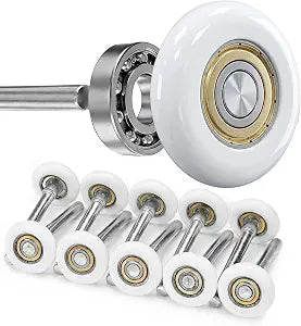 Nylon Garage Door Rollers 10 Pack 2-Inch Wheels 6200ZZ Bearings