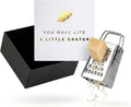 Mini Cheese Grater Gift Set, You Make Life a Little Grater Funny Chef Gift