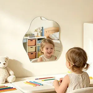 Irregular Acrylic Non-Glass Safety Wall Mirror for Kids Room Home Decor