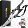 MAD SHARK Heavy Duty Poultry Shears,Spring Loaded Butterfly Meat Scissors