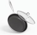 Garvee 10 Inch Non Stick Frying Pans, Skillet with Lids
