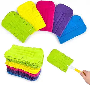 Reusable Duster Refill & Feather Dusters - 12 Pads, Dusting, Cleaning Tools