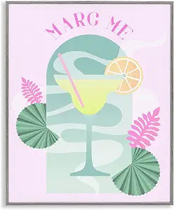 Cocktail Phrase Kitchen, 11 x 14 Inch Framed Gicle Print